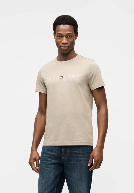 Мужская футболка Tommy Hilfiger с принтом, голубая
