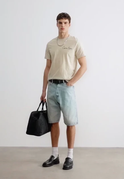 Мужская футболка Calvin Klein Jeans GRAPHICS, бежевая