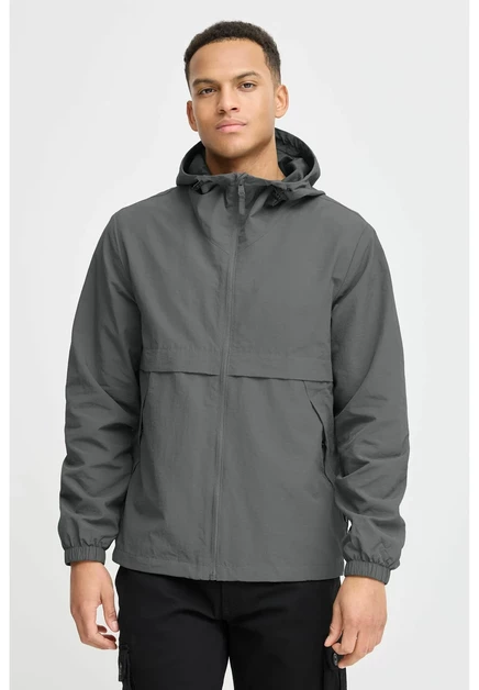 Мужская летняя куртка Blend BHVINI HOODED, темно-серая