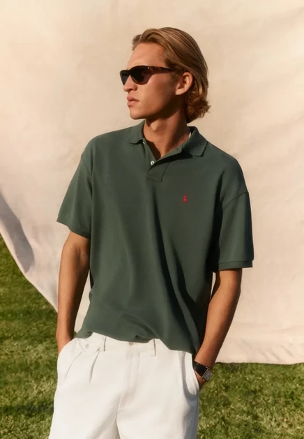 Polo Ralph Lauren THE ICONIC MESH POLO SHIRT - Polo shirt - schwarz college green