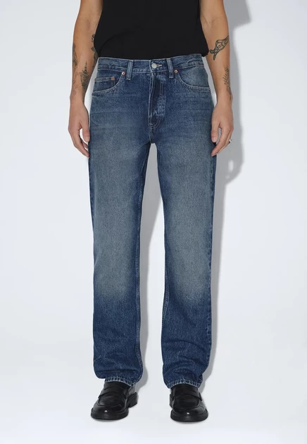 DR.DENIM TROUSERS - Straight leg jeans - mid grey used drift dark used
