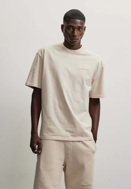 Мужская футболка Pegador Logo Oversized, кремовая