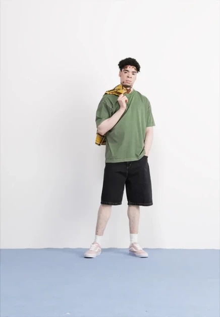 Мужские джинсовые шорты Carhartt WIP Brandon Smith, черные