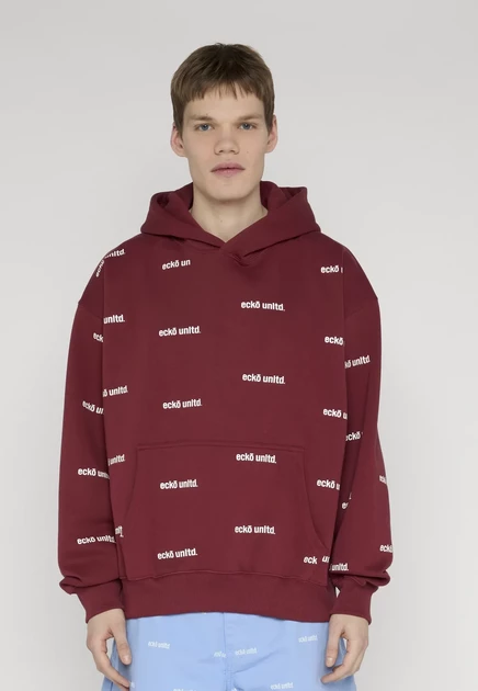 Мужское худи Ecko Unltd. Allover Hoodies, бордовое