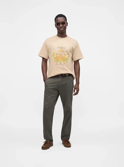 Мужская футболка Jack & Jones Joratocha с принтом, серая