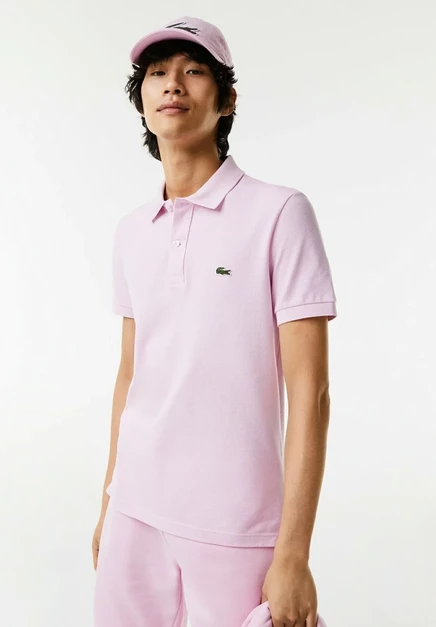 Мужское поло Lacoste PH4012_166, розовое