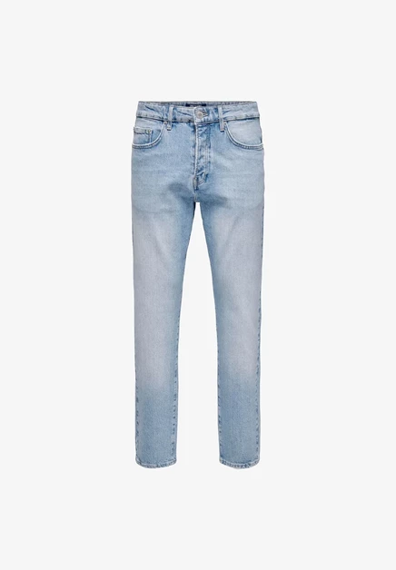 Only & Sons Relaxed fit ONSYOKE Mid waist Tapered - Straight leg jeans - hellblau hellblau