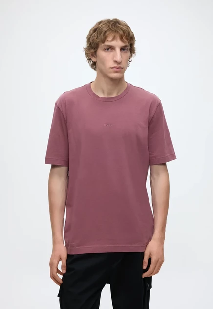 BOSS TCHUP - Basic T-shirt - open green medium red