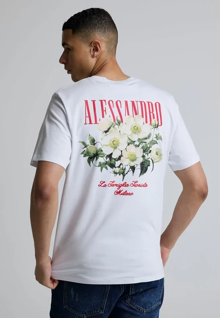 Мужская футболка Alessandro Zavetti Pentolo, белая