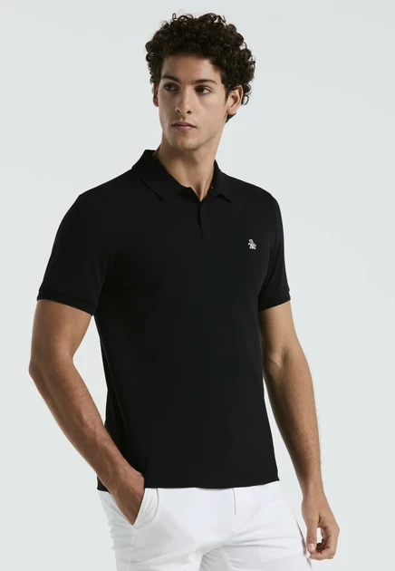 Мужское поло Original Penguin Daddy Pique, бело-чёрное