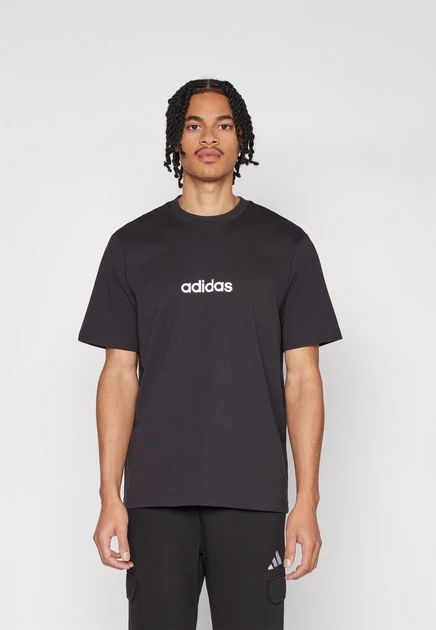Мужская футболка adidas Essentials, черно-белая