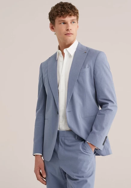 Мужской пиджак WE Fashion, голубой