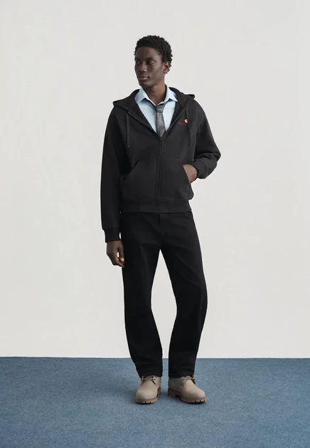 Мужское худи Carhartt WIP AMERICAN SCRIPT, черное