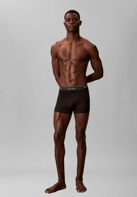 Мужские трусы-боксеры Calvin Klein, 3 пары, черные и синие