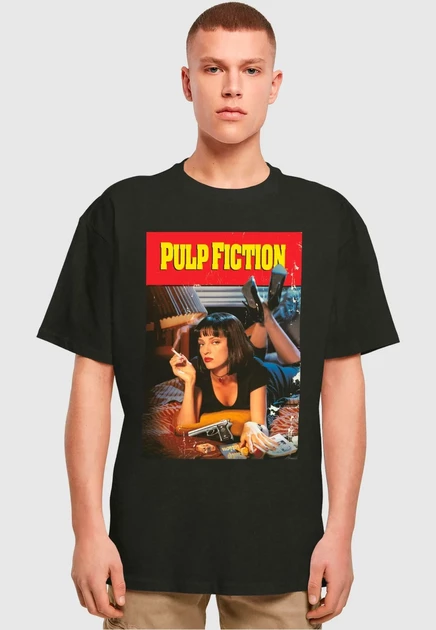 Мужская футболка оверсайз Merchcode Pulp Fiction, черная