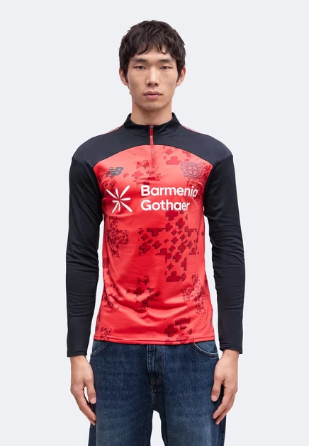 New Balance BAYER 04 26/27 MIDLAYER AWAY - Club wear - blue black/red