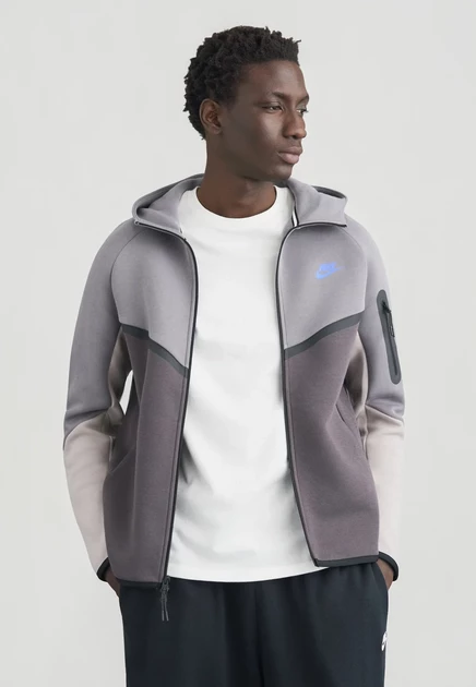 Nike Sportswear Fleece jacket - dk grey heather black pencil point/medium ash/college grey/sapphire
