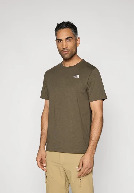 The North Face M EVOLUTION SIMPLE DOME REGULAR SHORT SLEEVE TEE - Basic T-shirt - cumulus cloud new taupe green