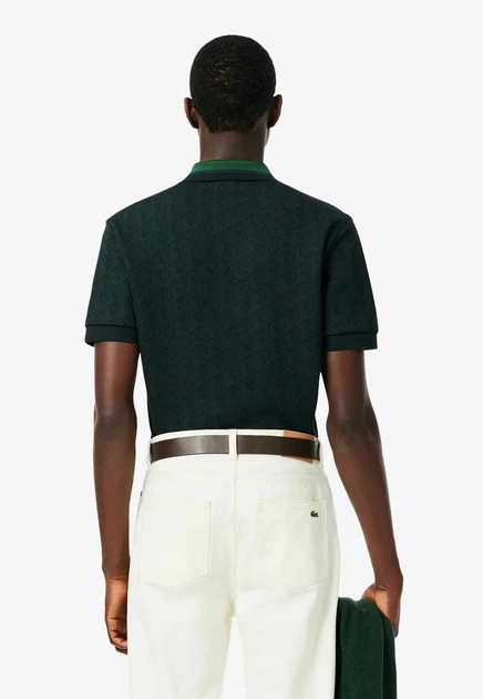 Мужское поло Lacoste DH1417_QIJ, темно-зеленое