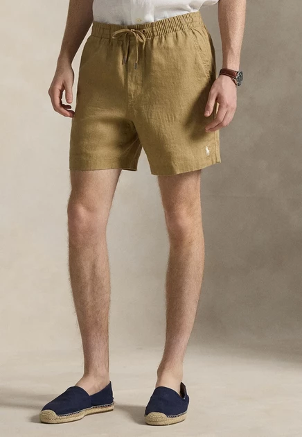 Мужские льняные шорты Polo Ralph Lauren Prepster, бежевые