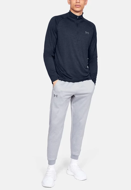 Мужской лонгслив Under Armour Tech, зеленый/черный