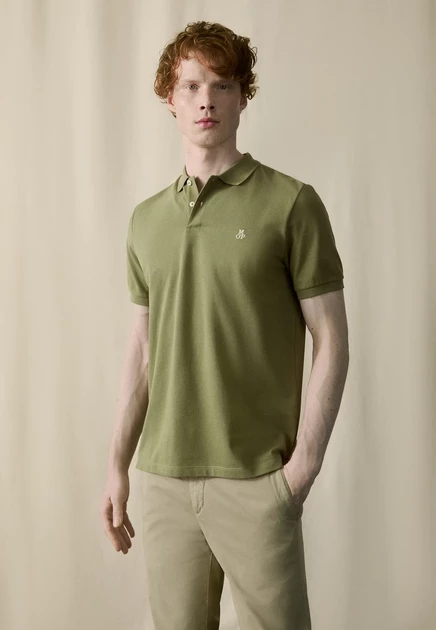 Мужское поло Marc O'Polo, зеленое