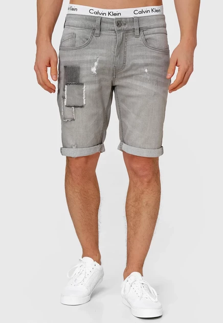 Мужские джинсовые шорты Indicode Jeans Roberts, светло-серые