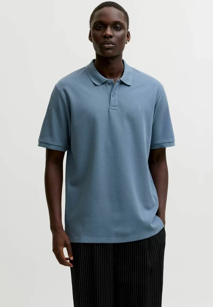 Мужское поло Jack & Jones JJEAUSTIN, синее