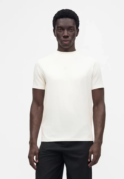 Мужская футболка Karl Lagerfeld Crew Neck, молочно-белая