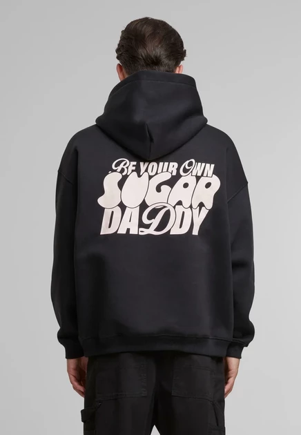 Мужское худи Another Cotton Lab Sugar Daddy, черное