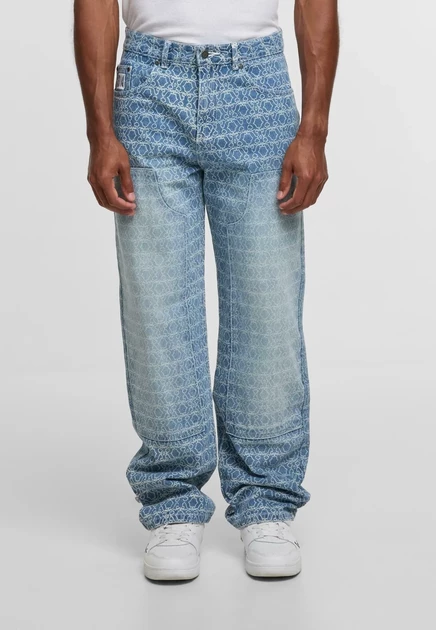 Мужские джинсы Karl Kani OG K, прямые, голубые