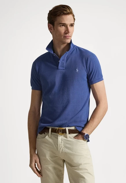 Мужское поло Polo Ralph Lauren Short Sleeve, синее