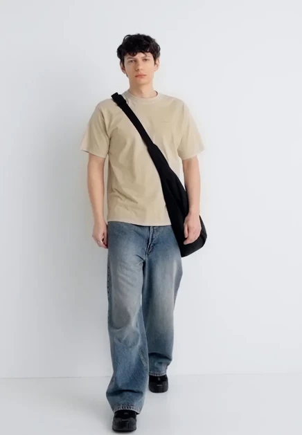 Мужская футболка Levi's Tab Vintage Tee, серо-бежевая