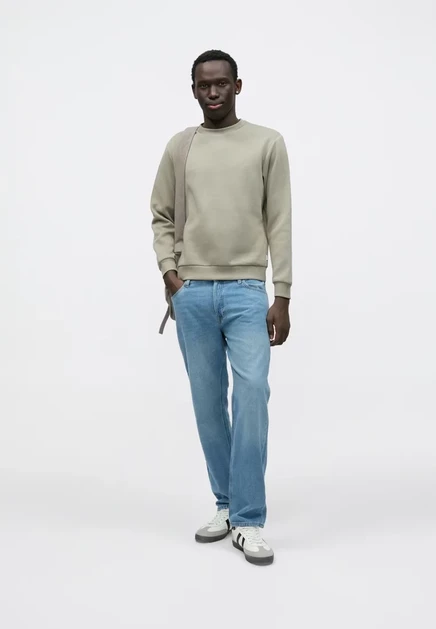 Мужской свитшот Jack & Jones JJEBRADLEY, серо-зеленый