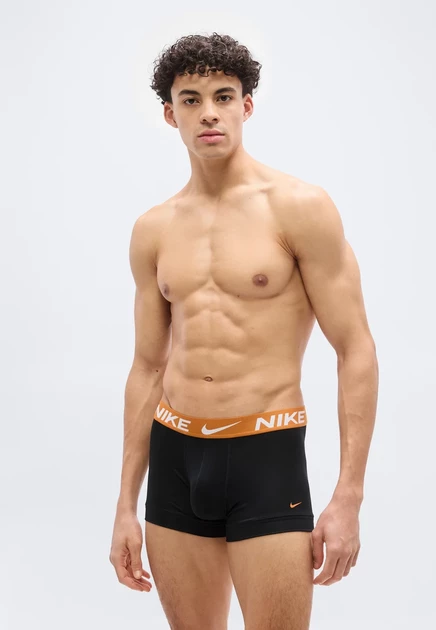 Мужские боксеры Nike, 3 пары, черный/синий/розовый/оранжевый