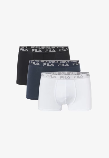 Fila BOXER 3 PACK - Trunks - anthracite black white black blue