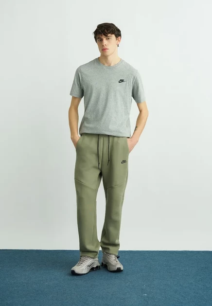 Мужские брюки Nike Sportswear, серо-зеленые/черные