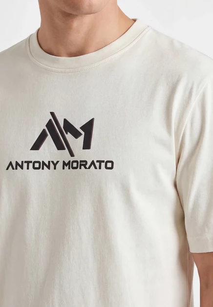Мужская футболка Antony Morato с принтом, белая