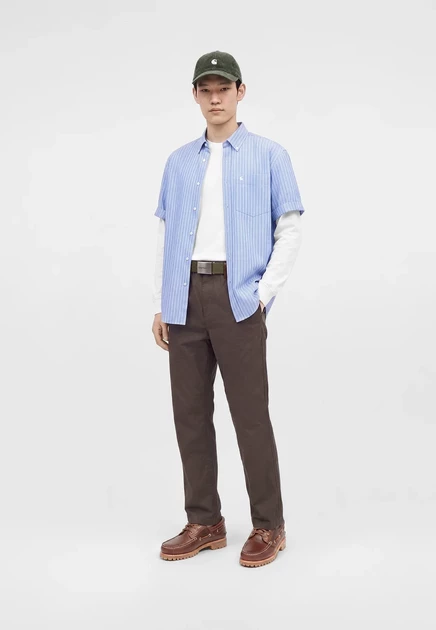 Мужские джинсы Carhartt WIP FLINT PANT, темно-серые