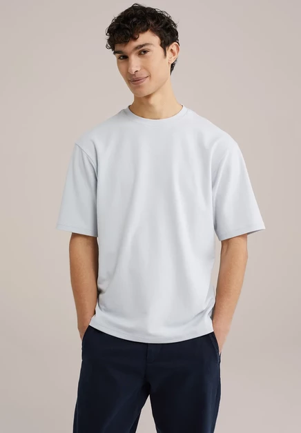 Мужская футболка WE Fashion The Oversized, мятно-голубая
