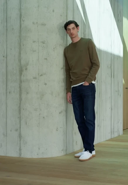 Мужские джинсы BOSS Delaware slim fit, темно-синие