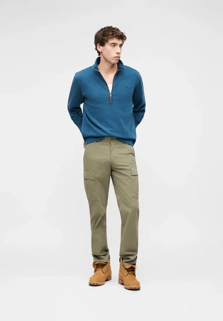 Мужская толстовка Timberland на молнии, индиго