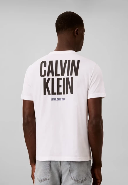 Мужская футболка Calvin Klein Jeans BLOCK FONT, белая