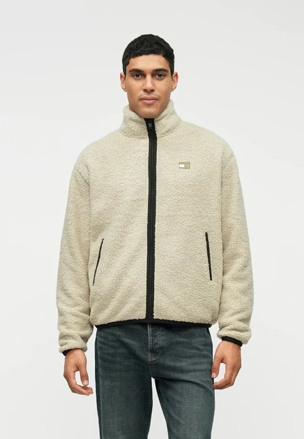 Мужская флисовая куртка Tommy Jeans Badge, песочная