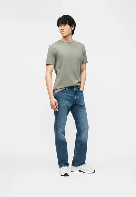 Мужская базовая футболка Gap Classic, зеленая
