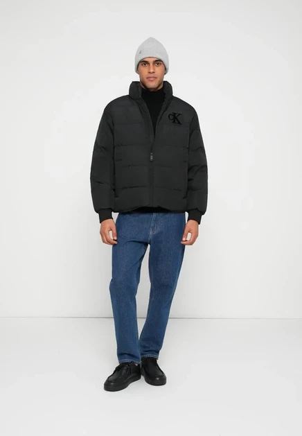 Мужская куртка Calvin Klein Jeans Stand Collar, черная