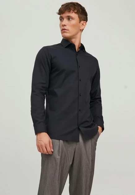 Мужская рубашка Jack & Jones JPRBLAPARKER, черная