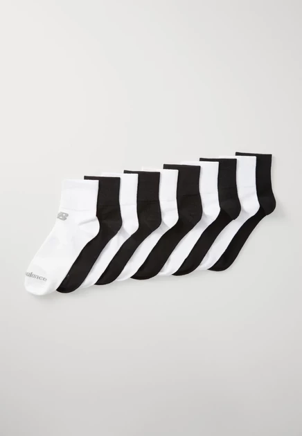 Унисекс носки New Balance, 10 пар, черные/белые