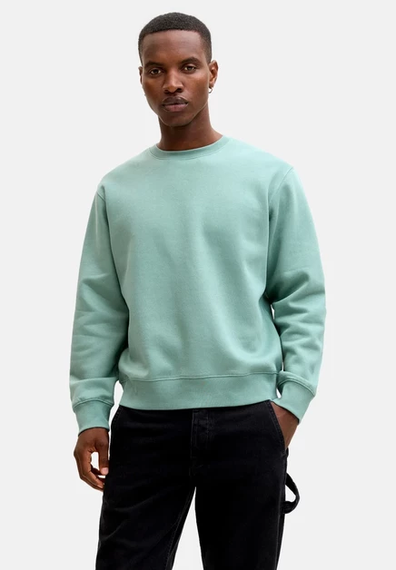 Мужской свитшот Jack & Jones, черно-бирюзовый