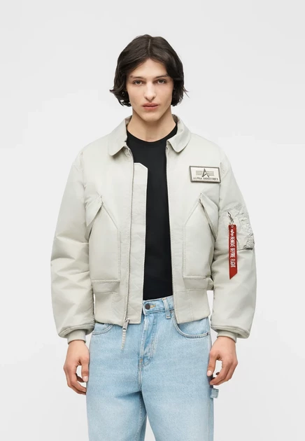 Унисекс-бомбер Alpha Industries CWU-45, серый камень